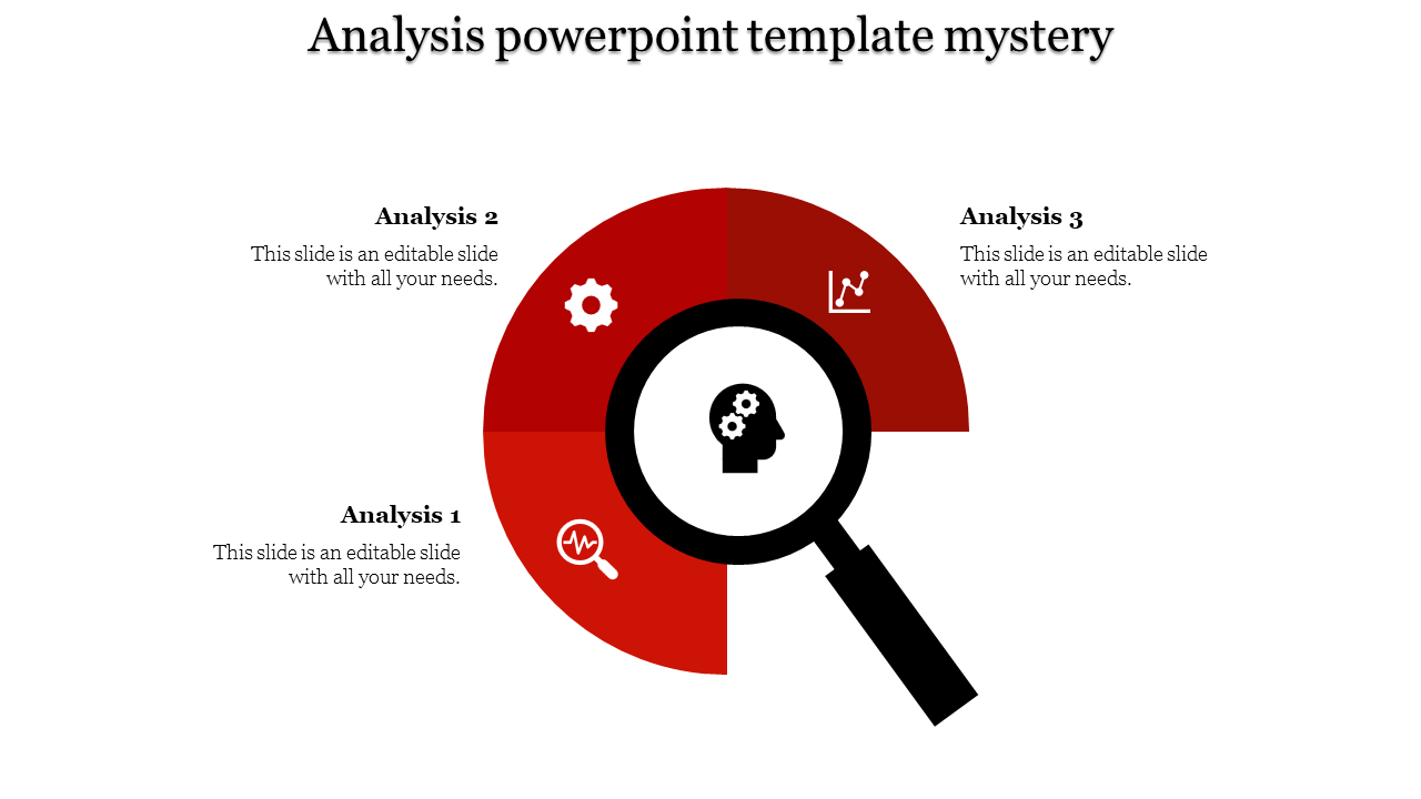 analysis powerpoint template-Red